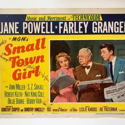 Small Town Girl original 1953 vintage lobby card