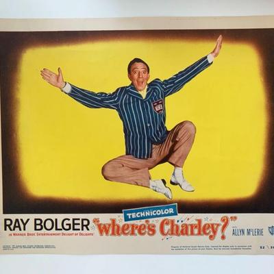 Where's Charley?
original 1952 vintage lobby card