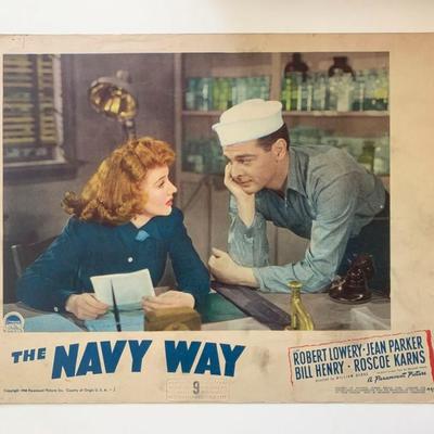 The Navy Way original 1954 vintage lobby card