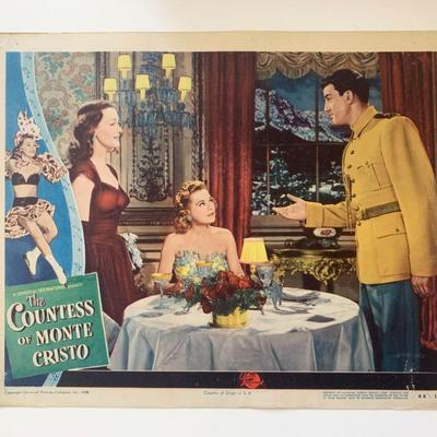 The Countess of Monte Cristo original 1948 vintage lobby card