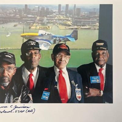 USAF Clarence C. Jamison signed photo