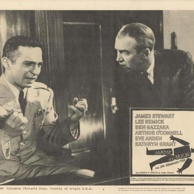 Anatomy of a Murder 1959 original vintage lobby card