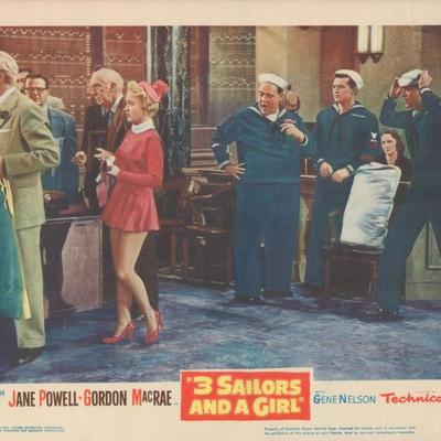 3 Sailors and a Girl set of 8 lobby cards