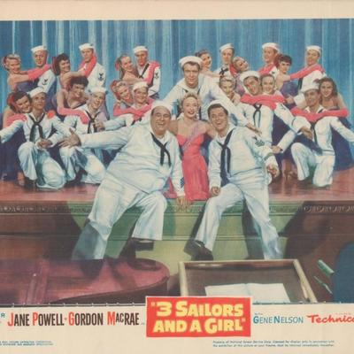 3 Sailors and a Girl set of 8 lobby cards