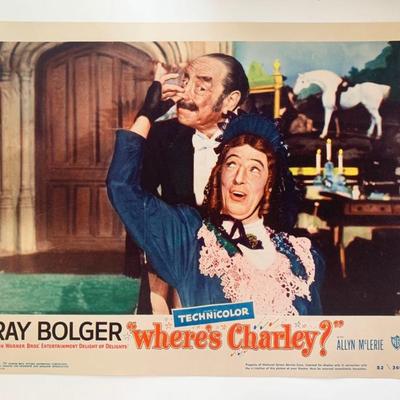 Where's Charley?
original 1952 vintage lobby card