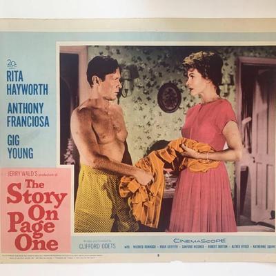 The Story on Page one original 1959 vintage lobby card
