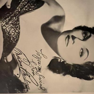 Marion Marlowe facsimile signed photo. 5x7 inches