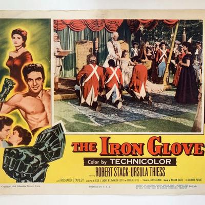 The Iron Glove original 1954 vintage lobby card