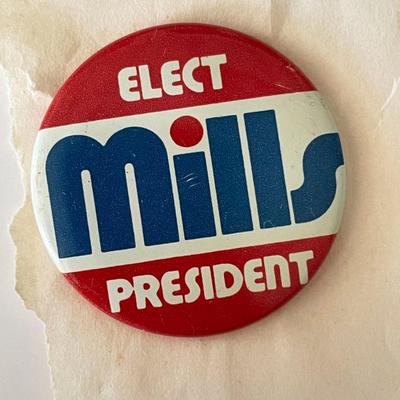 US Congress Wilbur Mills campaign pin