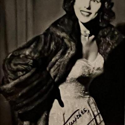 Bess Myersen facsimile signed photo. 3x5 inches