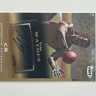 Trae Waynes signed autographed card