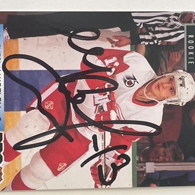 Detroit Red Wings Vyacheslav Kozlov 1992 Pro Set #225 signed trading card