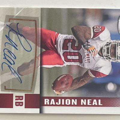 Rajion Neal signed autograph card