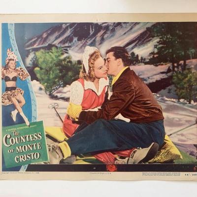 The Countess of Monte Cristo original 1948 vintage lobby card