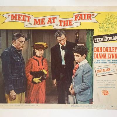 Meet Me at the Fair original 1953 vintage lobby card