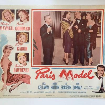 Paris Model
original 1953 vintage lobby card