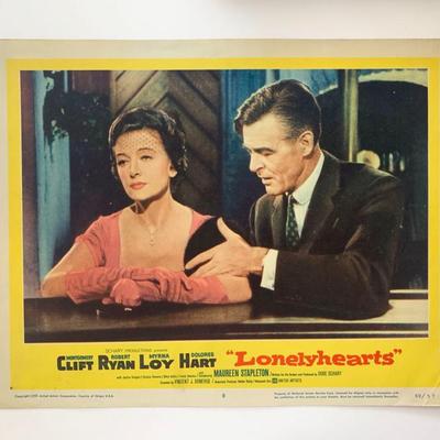Lonelyhearts original 1959 vintage lobby card