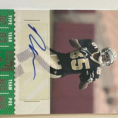 Robert Meachem signed 2007 Topps TX Exclusive #RM trading card
