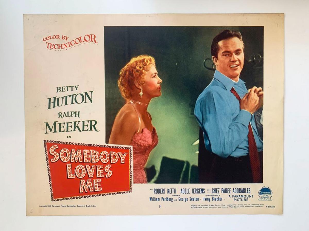 Somebody Loves Me original 1953 vintage lobby card | EstateSales.org