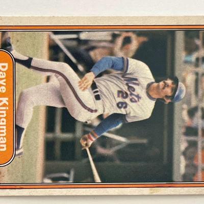 New York Mets Dave Kingman baseball trading card