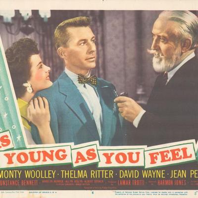 As Young as You Feel 1951 original vintage lobby card