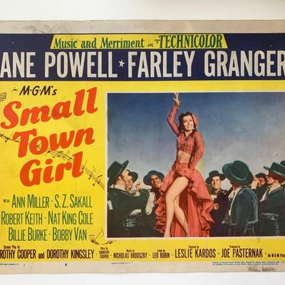 Small Town Girl original 1953 vintage lobby card