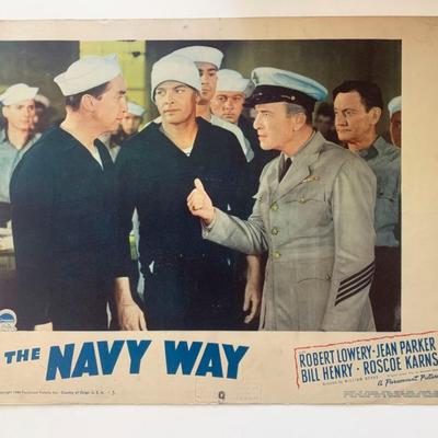 The Navy Way original 1954 vintage lobby card