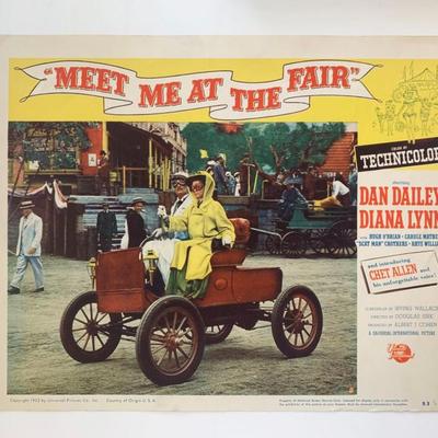 Meet Me at the Fair original 1953 vintage lobby card