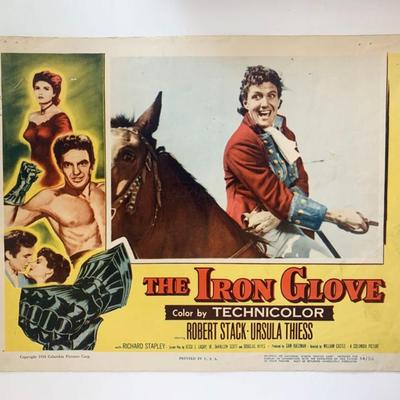 The Iron Glove original 1954 vintage lobby card