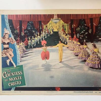 The Countess of Monte Cristo original 1948 vintage lobby card