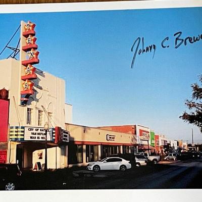 JFK Assassination witness Johnny C. Brewer signed photo