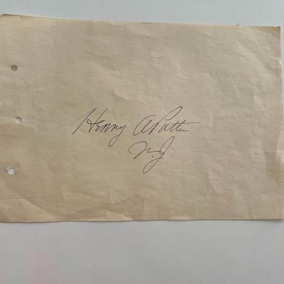 original signature