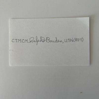 CTMCM Raph Bouden original signature