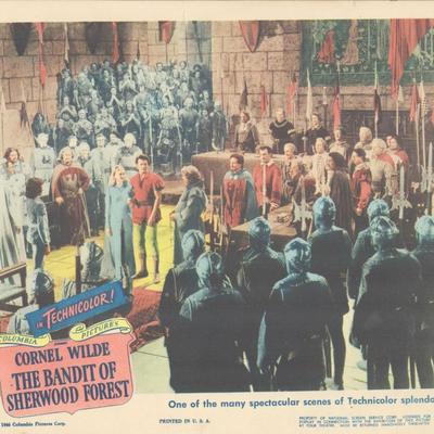 The Bandit of Sherwood Forest 1946 original vintage lobby card