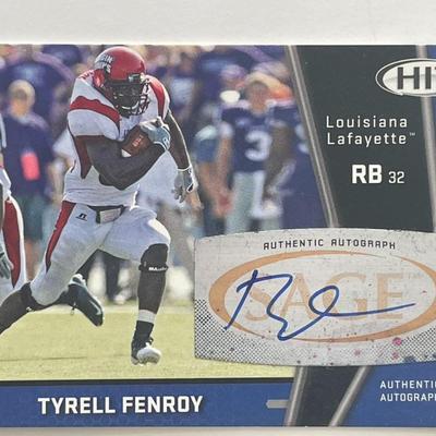 Tyrell Fenroy signed autograph card
