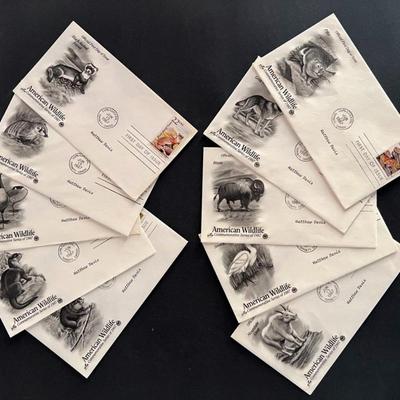 Lot of 10 American Wildlife FDC's