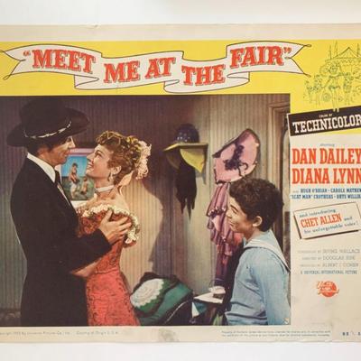 Meet Me at the Fair original 1953 vintage lobby card