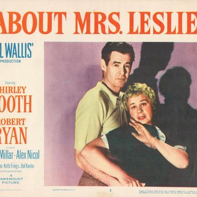 About Mrs. Leslie 1954 original vintage lobby card