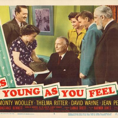 As Young as You Feel 1951 original vintage lobby card