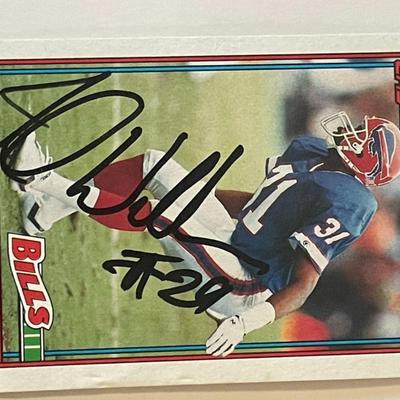 Buffalo Bills James Williams signed 1991 Topps #46  trading card