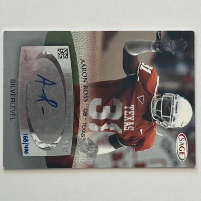 Aaron Ross signed autographed card