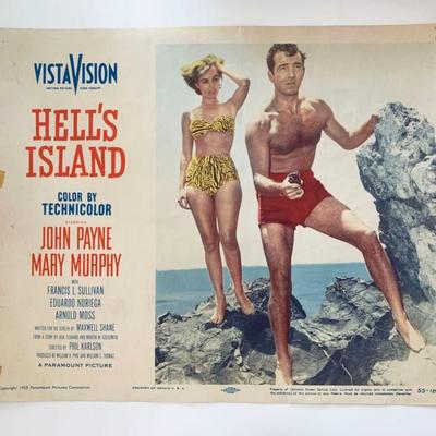Hell's Island
original 1955 vintage lobby card