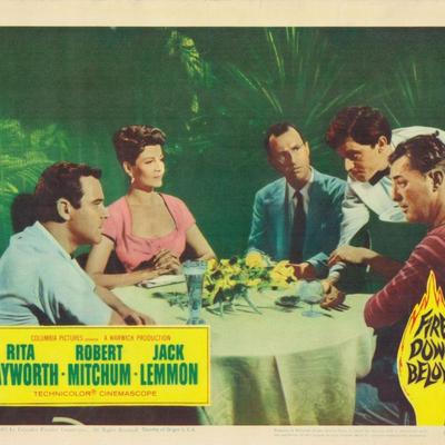 Fire Down Below 1957 original vintage lobby card