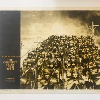 The Greatest Story Ever Told original 1965 vintage lobby card
