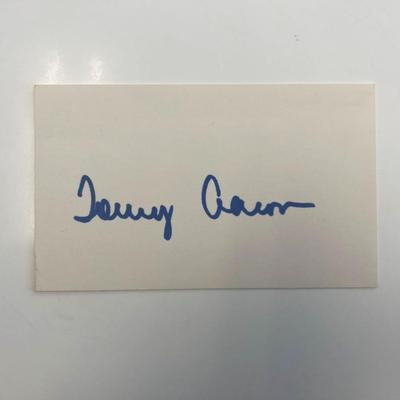 Pro golfer Tommy Aaron original signature