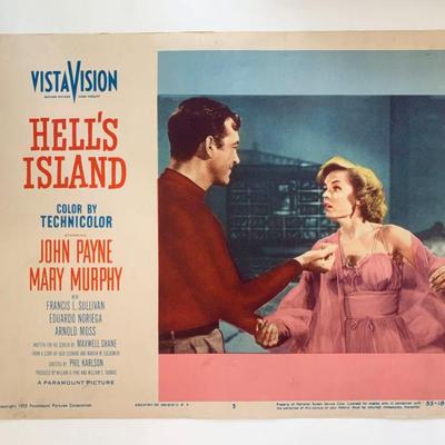 Hell's Island
original 1955 vintage lobby card