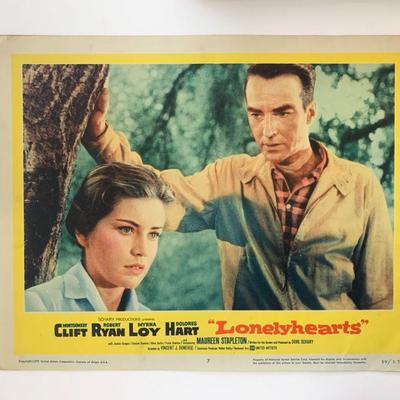 Lonelyhearts original 1959 vintage lobby card