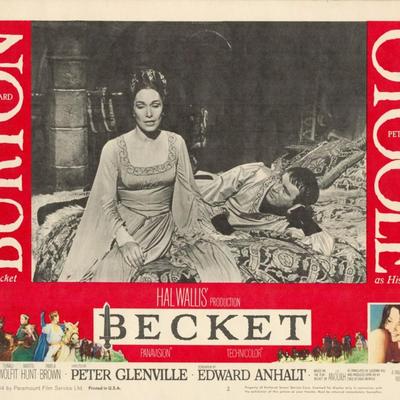 Becket 1964 original vintage lobby card