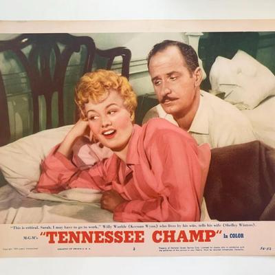 Tennessee Champ original 1954 vintage lobby card