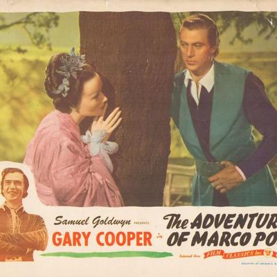 The Adventures of Marco Polo original vintage lobby card